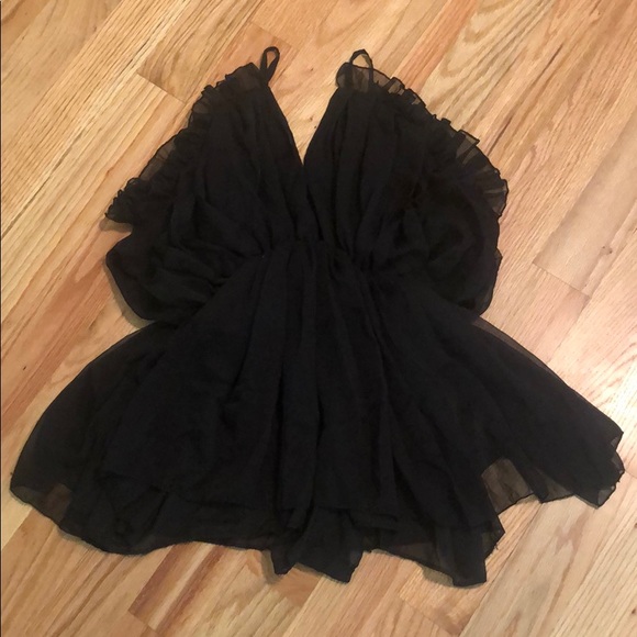 Alice chiffon black romper - Picture 2 of 2